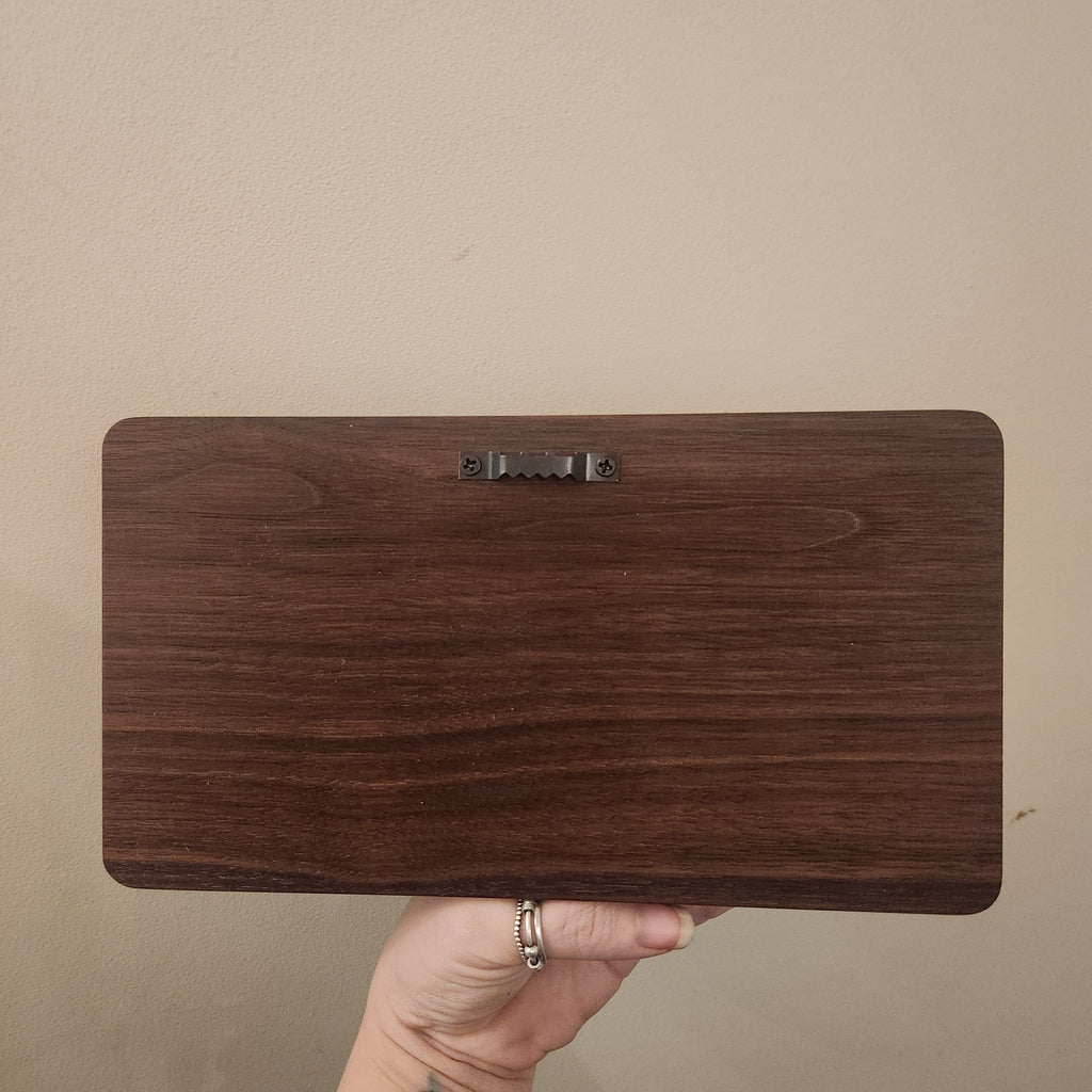 Walnut 3D Carved Nursery Sign