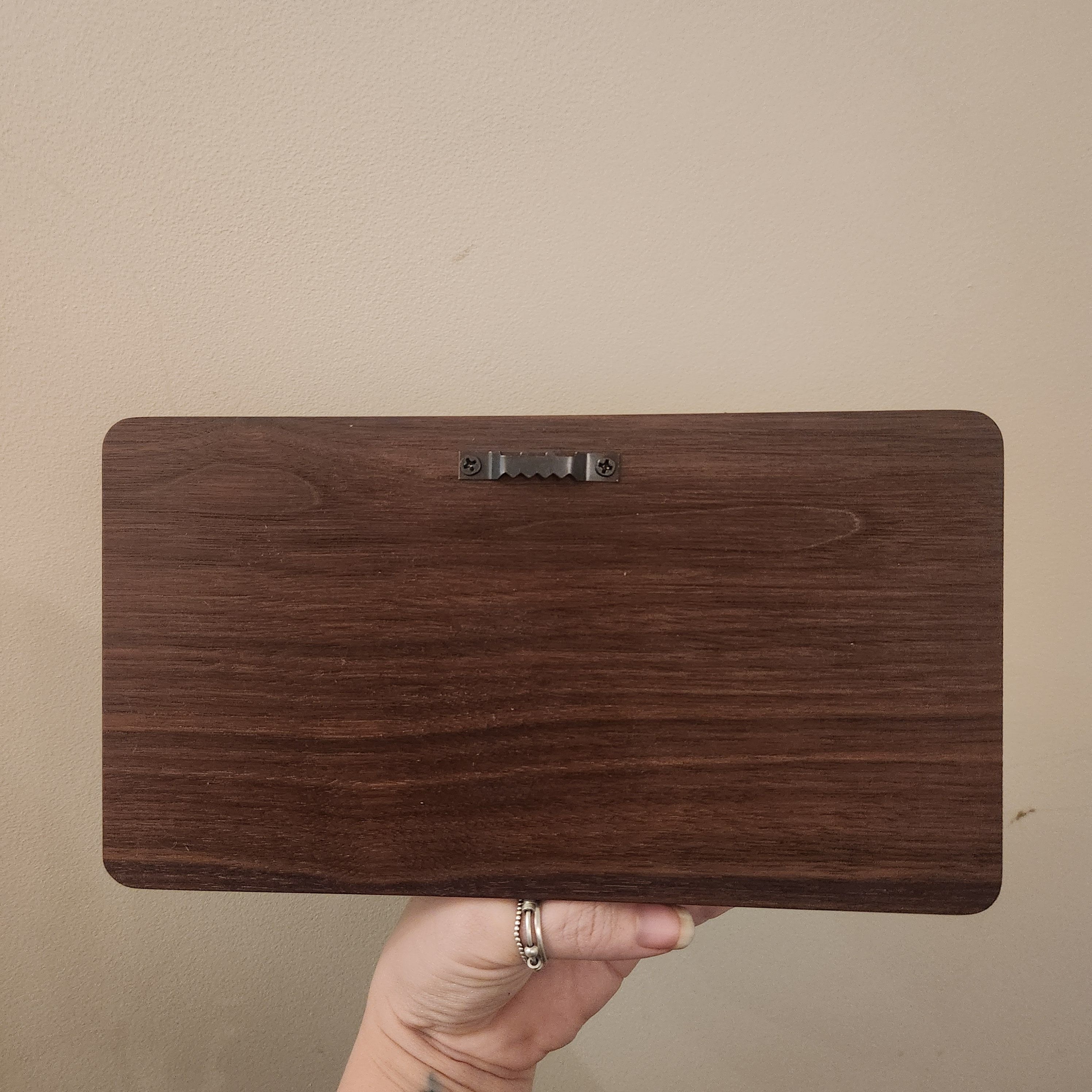 Walnut 3D Carved Nursery Sign