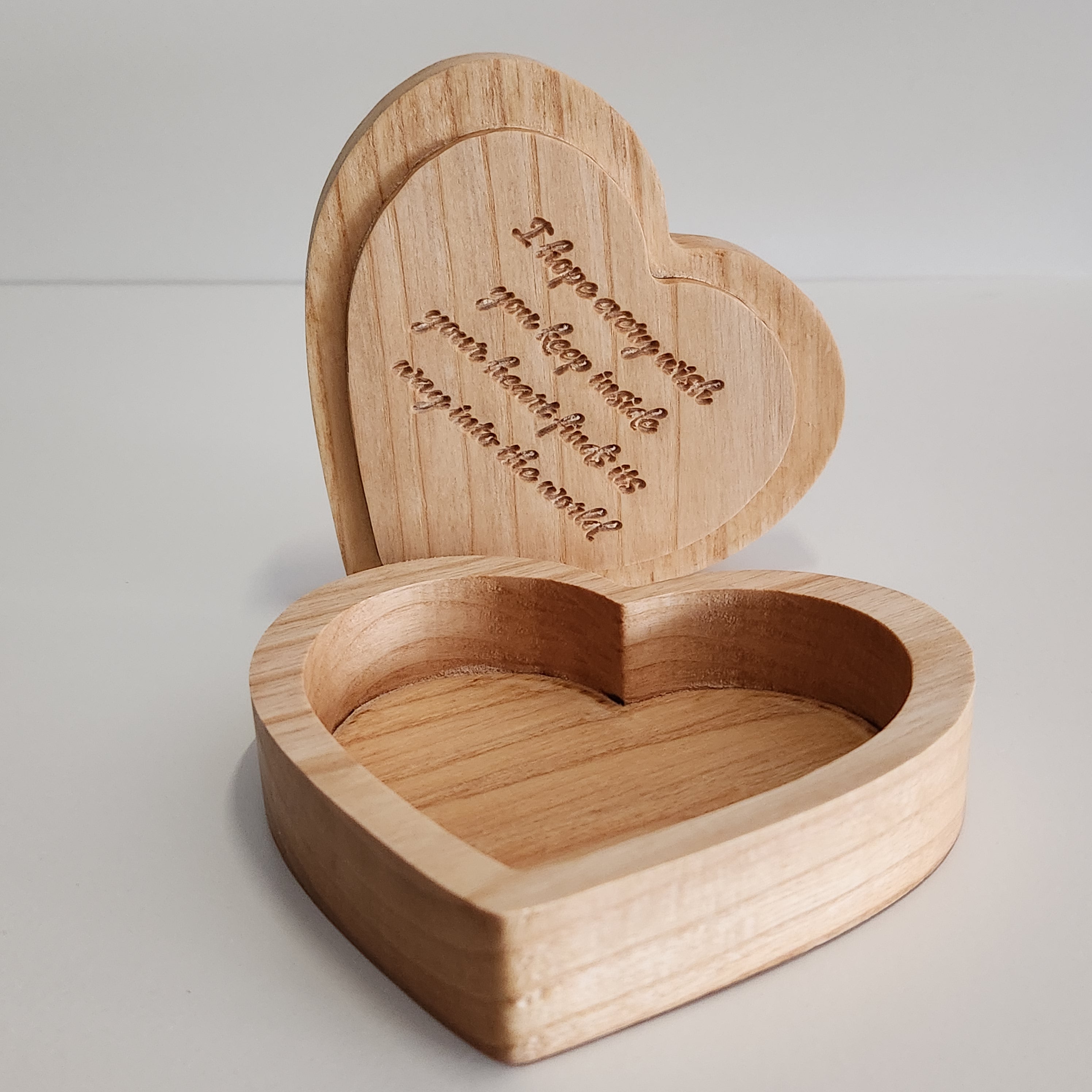 Engraved Heart Keepsake Box