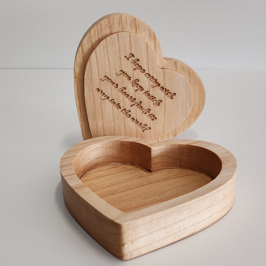 Engraved Heart Keepsake Box