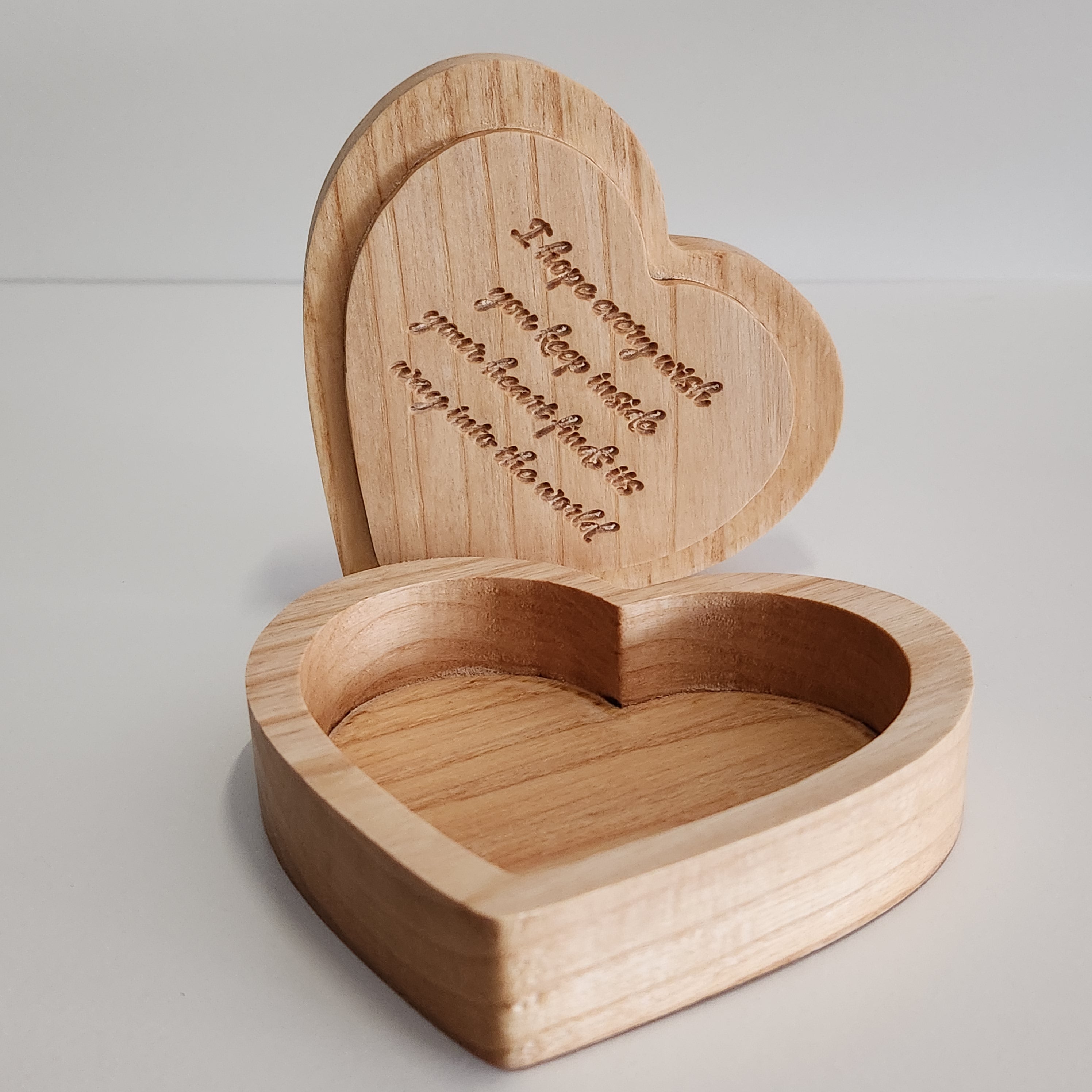 Engraved Heart Keepsake Box