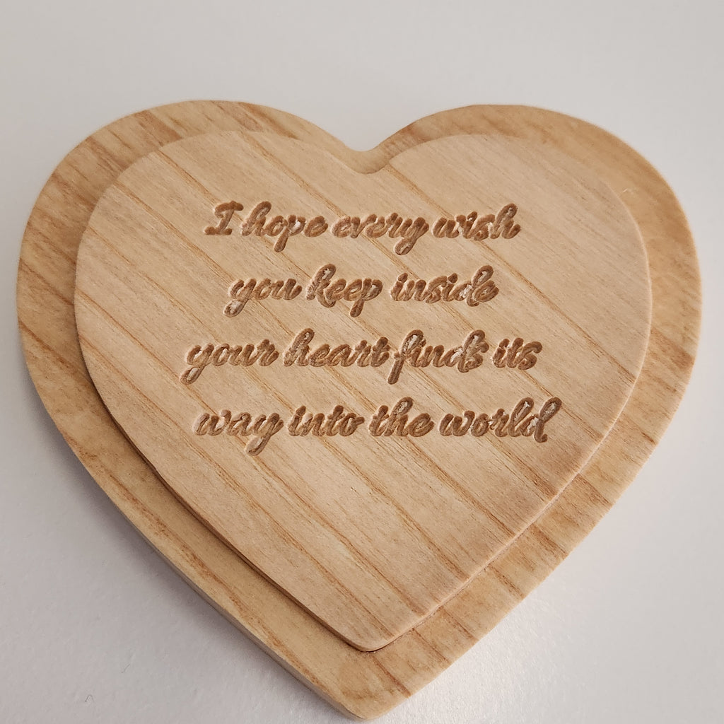 Engraved Heart Keepsake Box