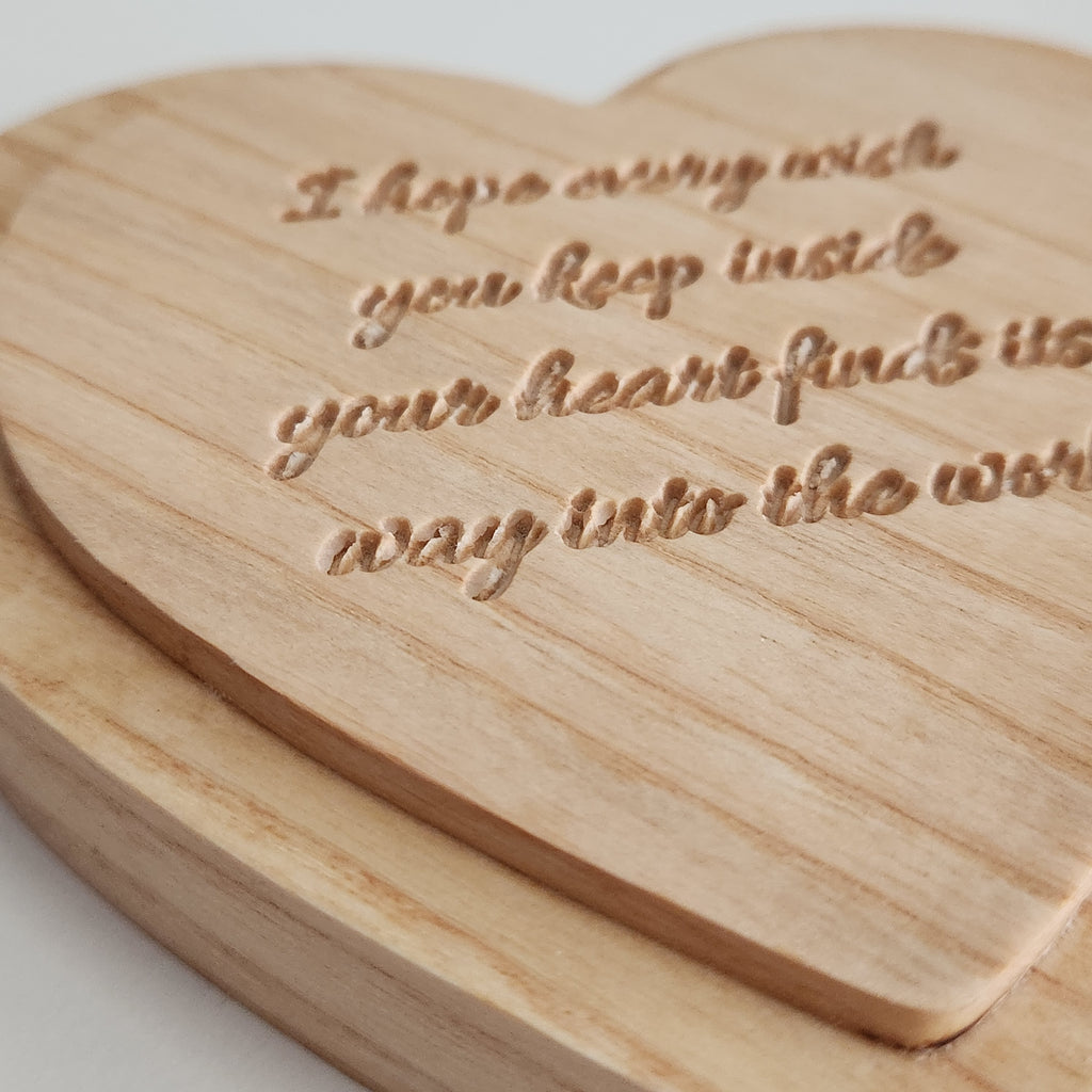Engraved Heart Keepsake Box