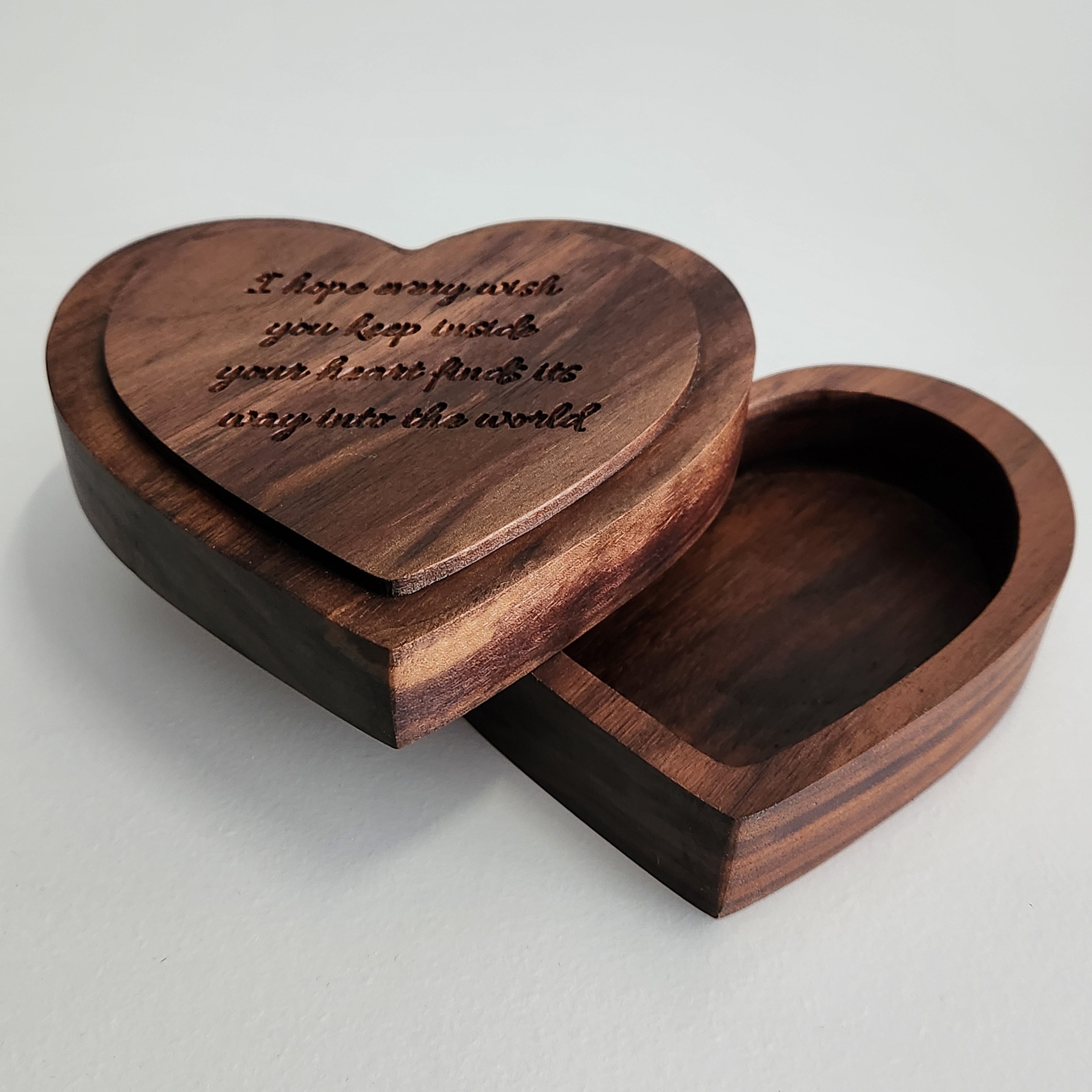 Engraved Heart Keepsake Box