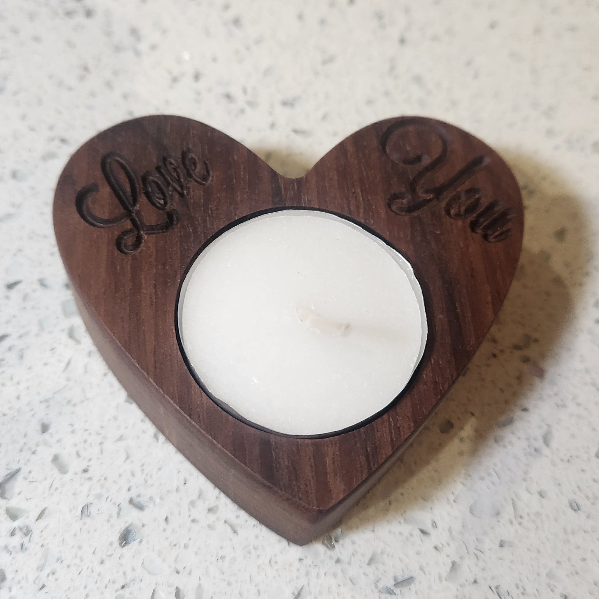 "Love You" Tealight Holder