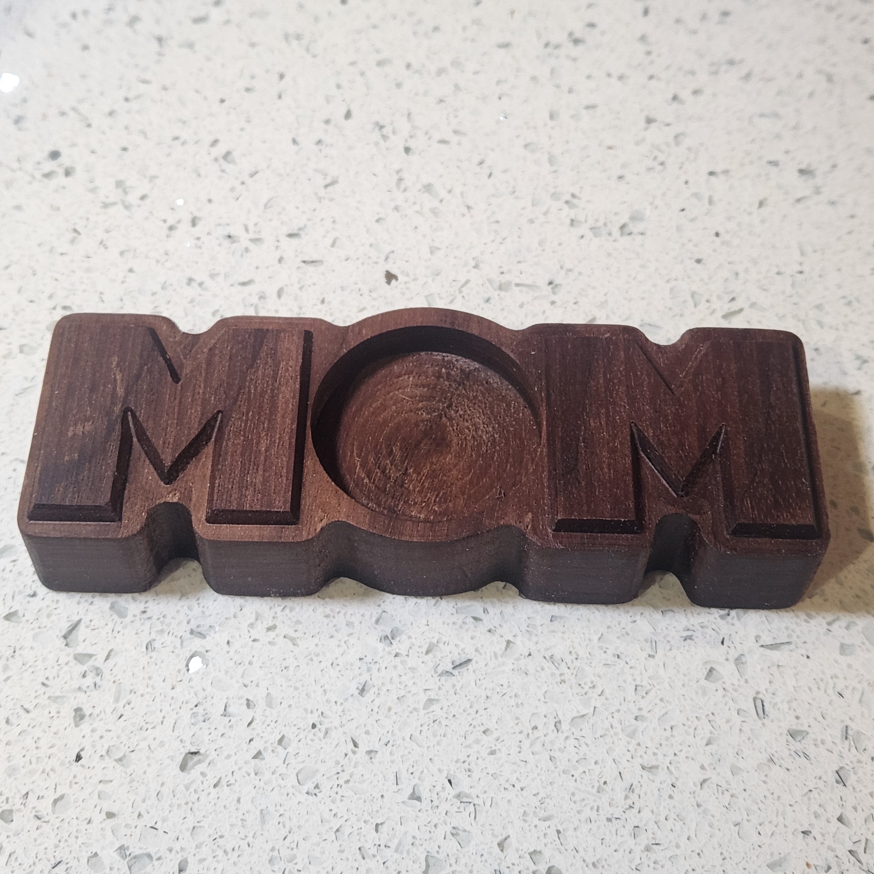 "Mom" Tealight Holder