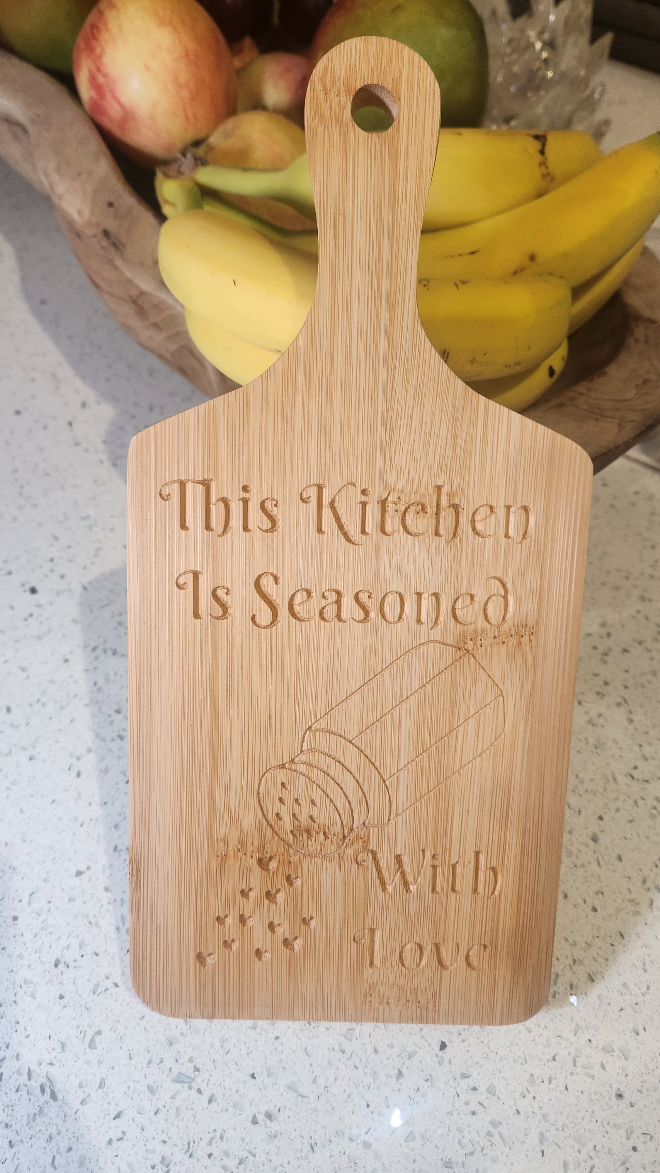 Seasoned With Love Chopping Board Sign