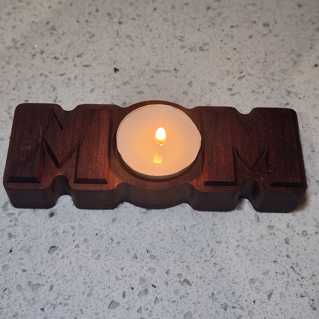 "Mom" Tealight Holder