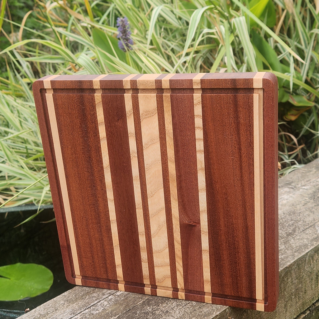 Sapele & Ash Square Chopping Board
