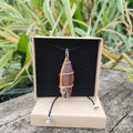 Iroko & Walnut Silver Wire-Wrapped Necklace