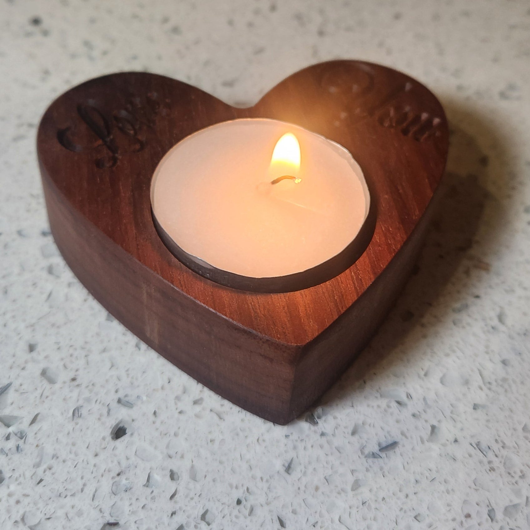 "Love You" Tealight Holder