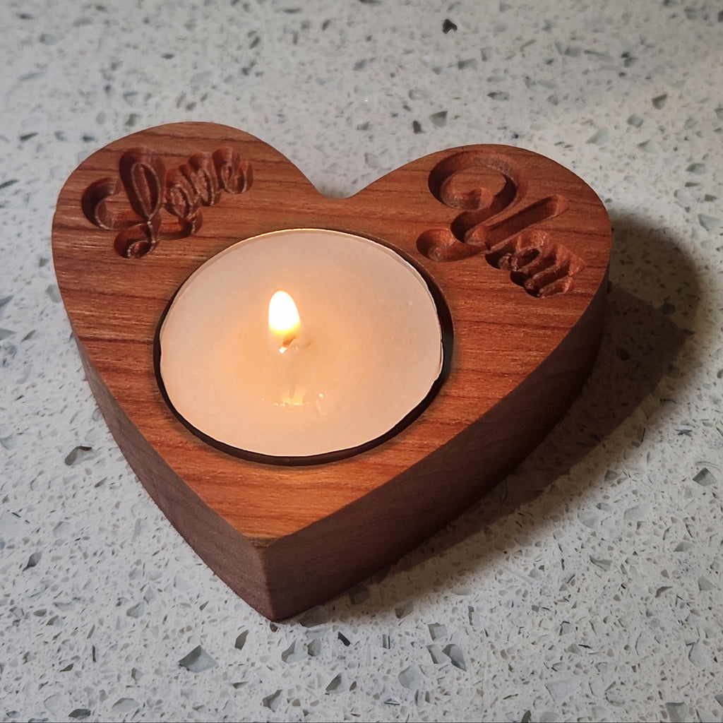 "Love You" Tealight Holder