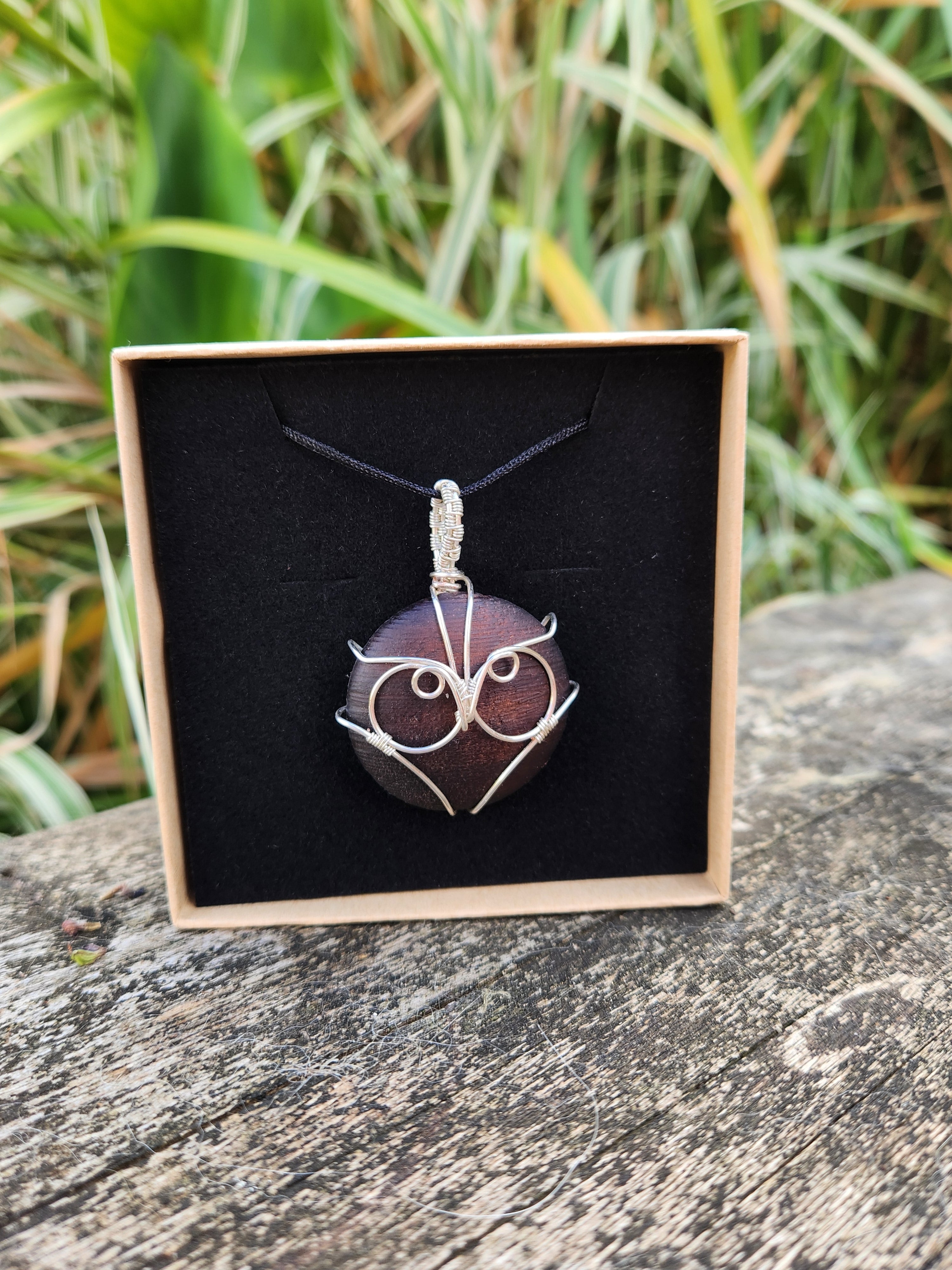 Walnut Owl Pendant