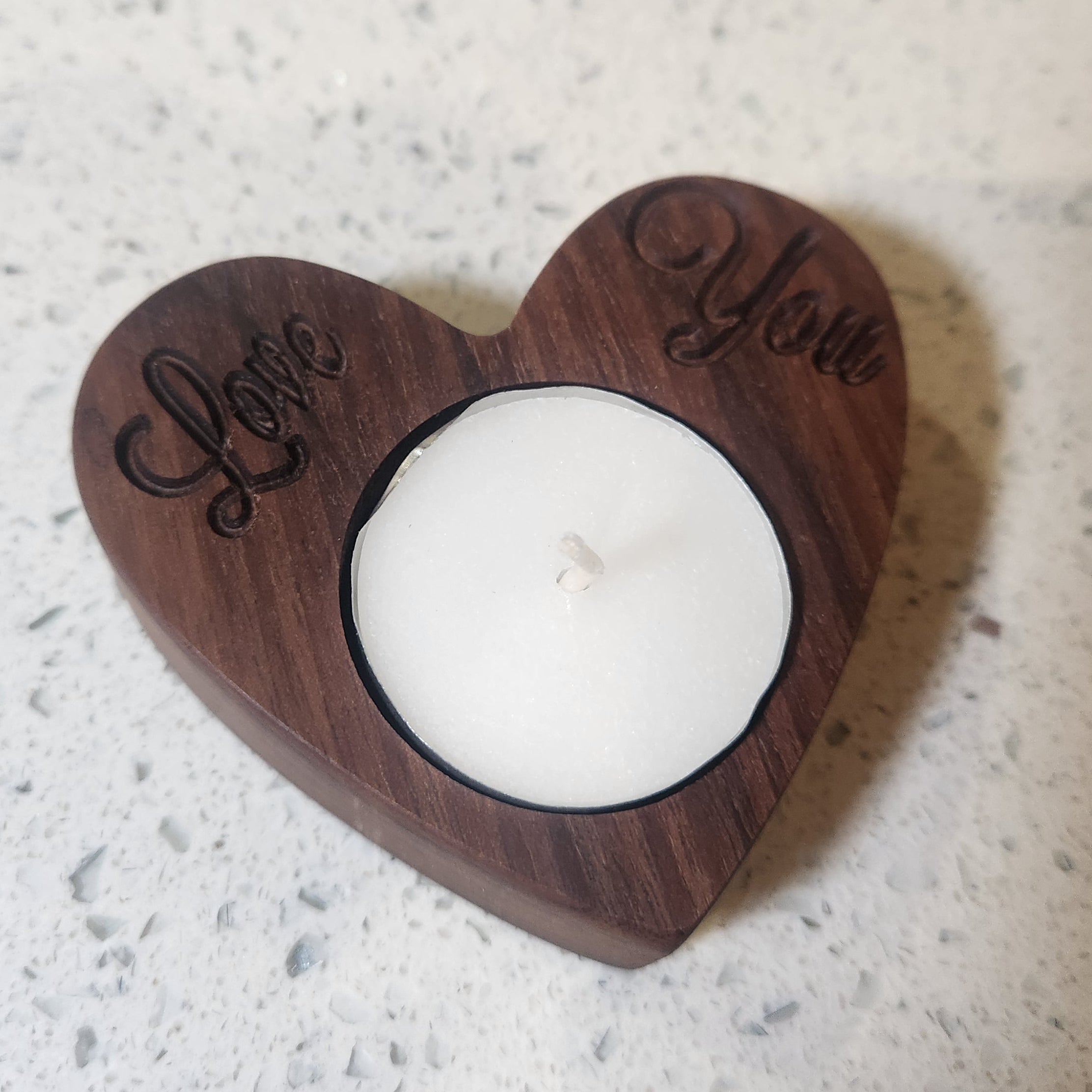 "Love You" Tealight Holder