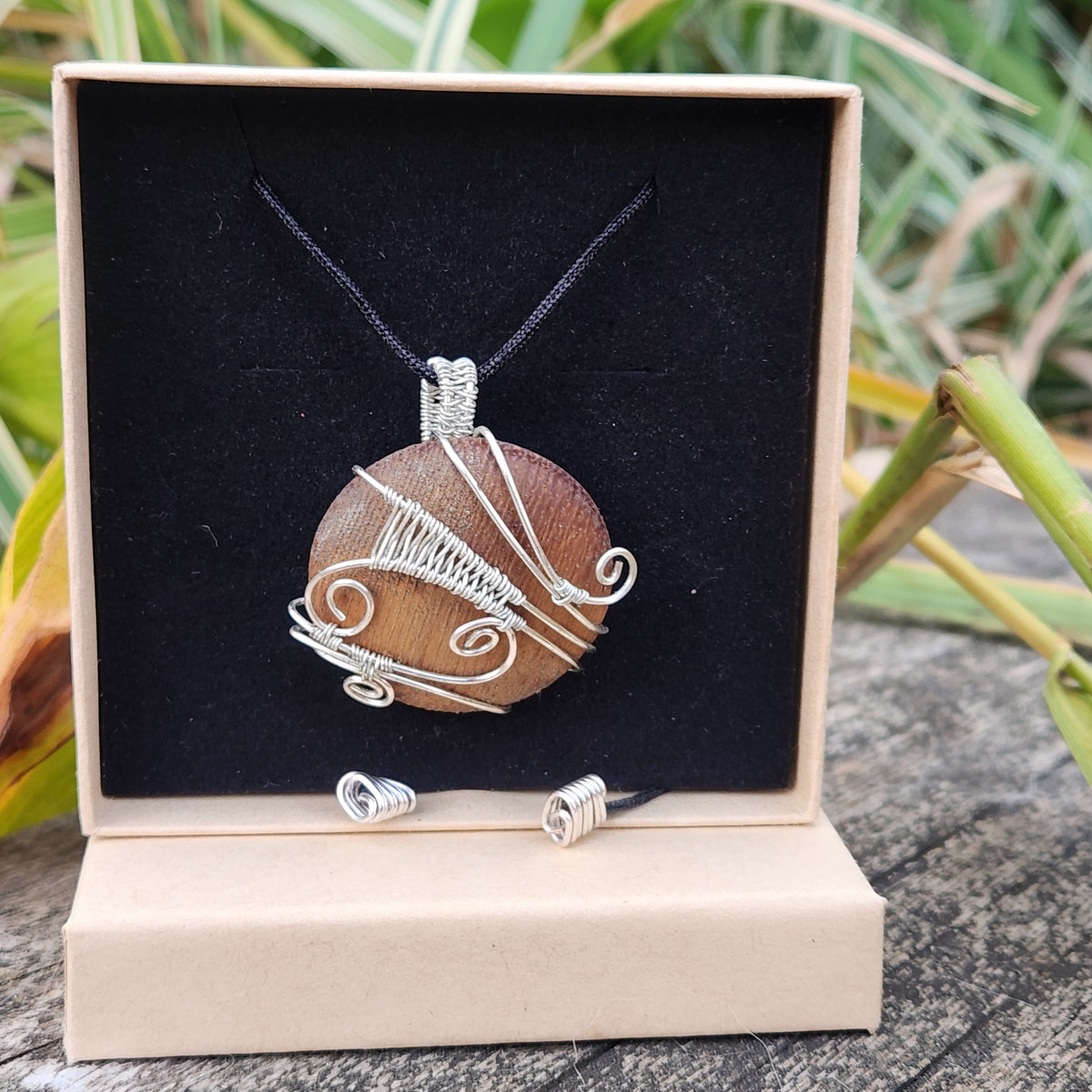 Iroko Statement Swirl Necklace