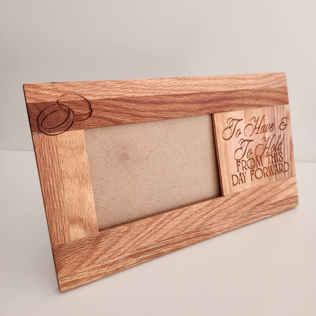 Wedding Oak Photo Frame