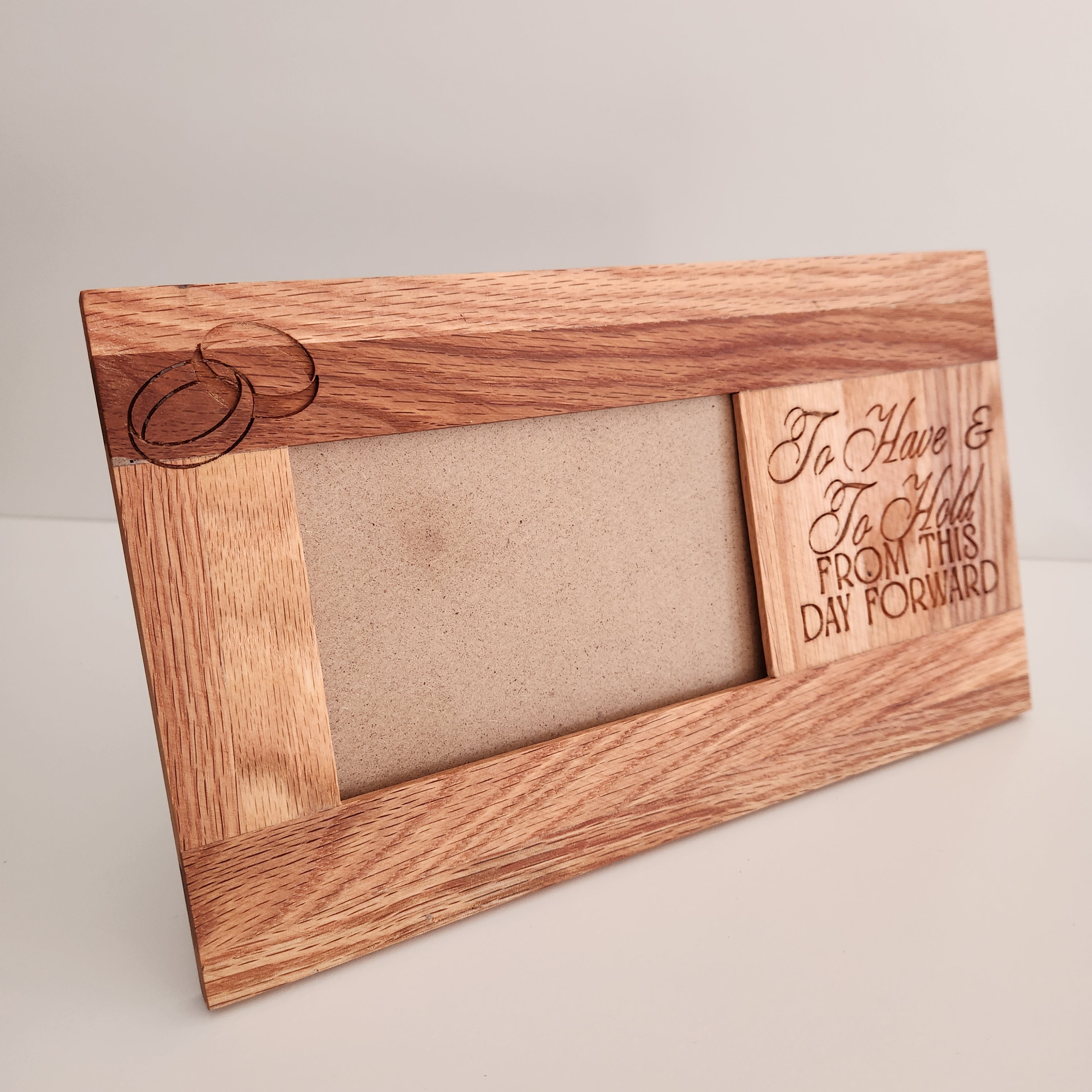 Wedding Oak Photo Frame