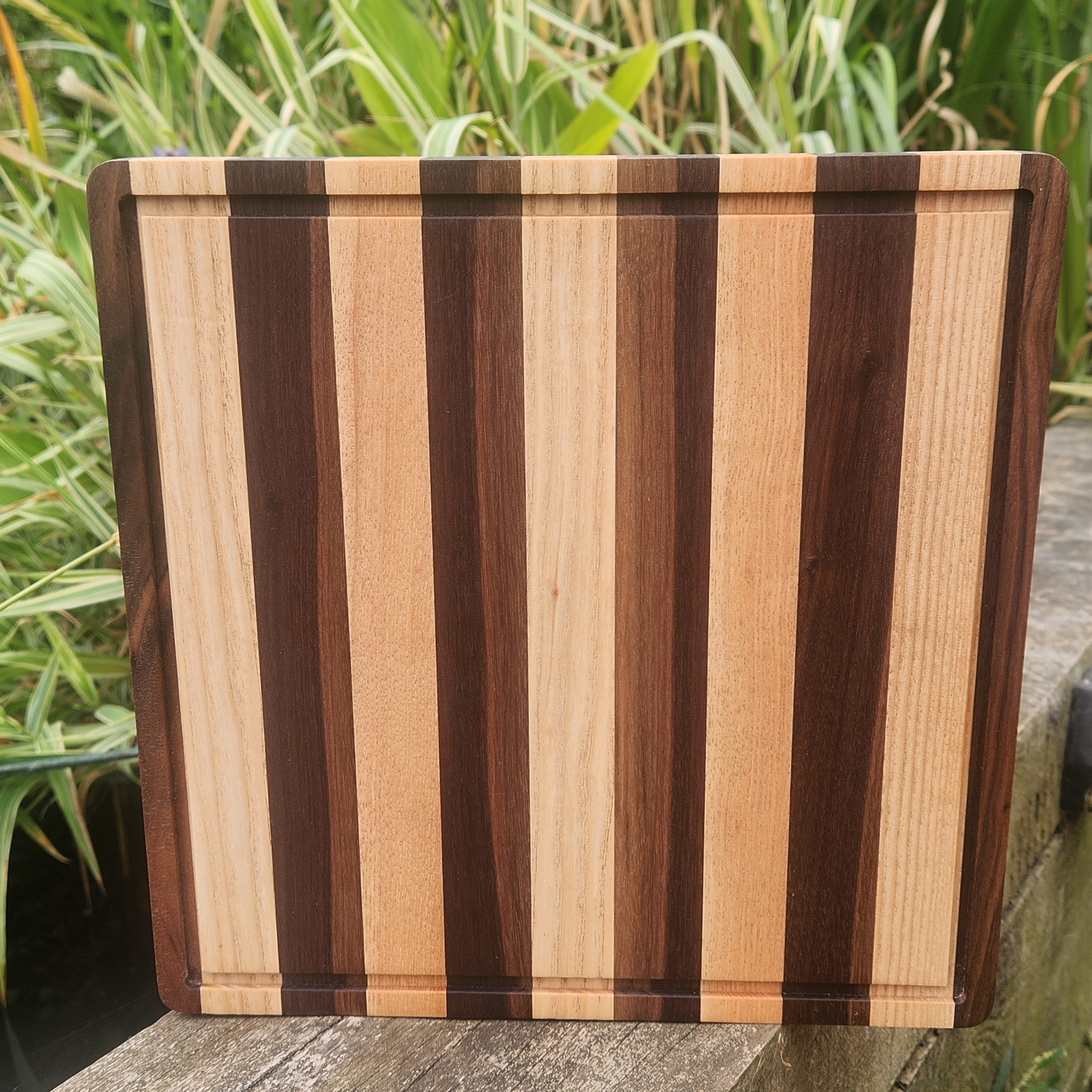 Ash Maple & Walnut Square Chopping Board