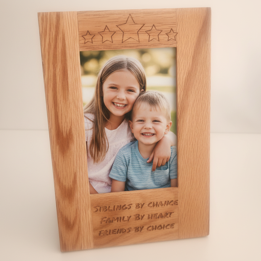 Sibling Oak Photo Frame