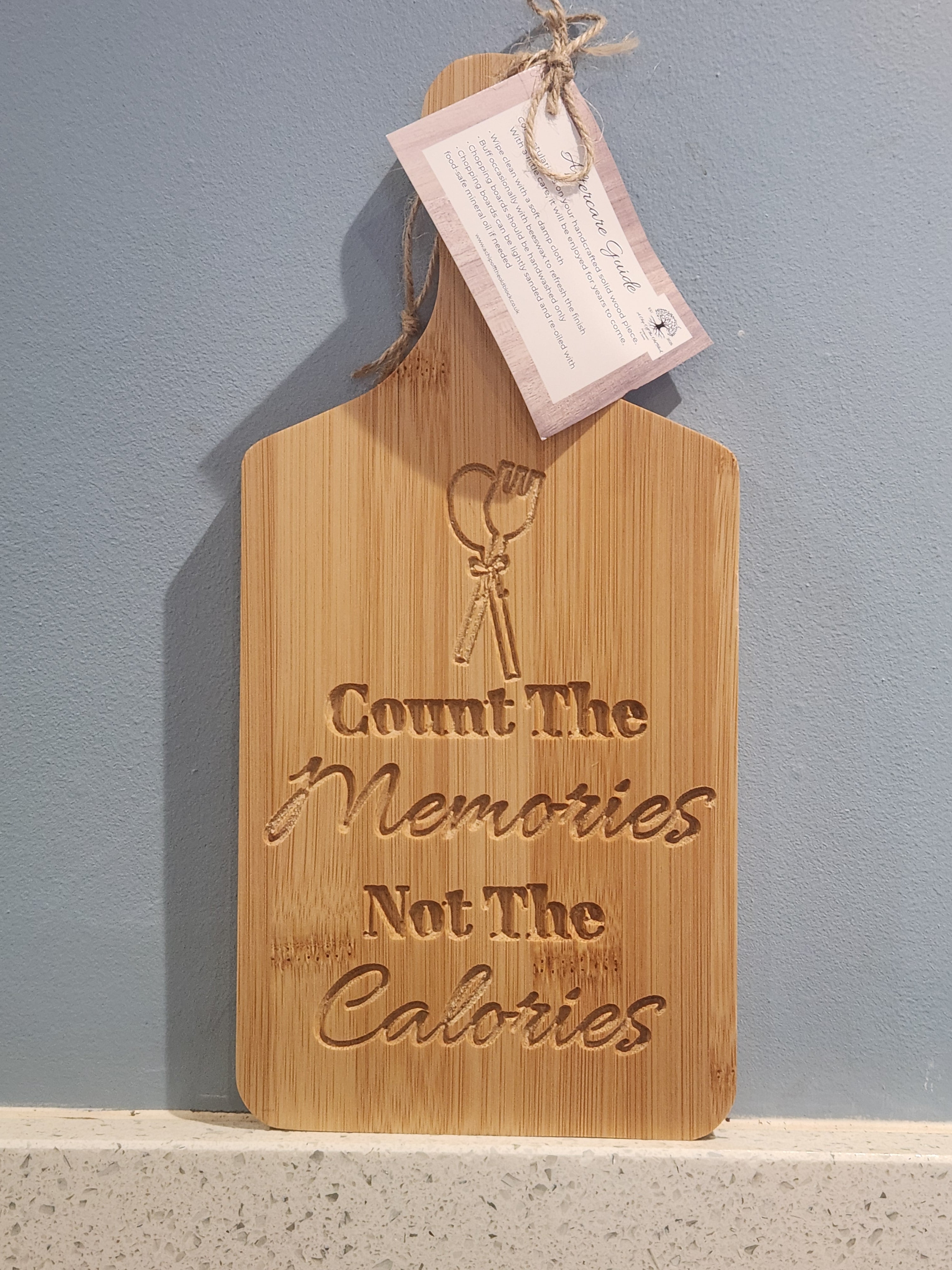 Count the memories sign