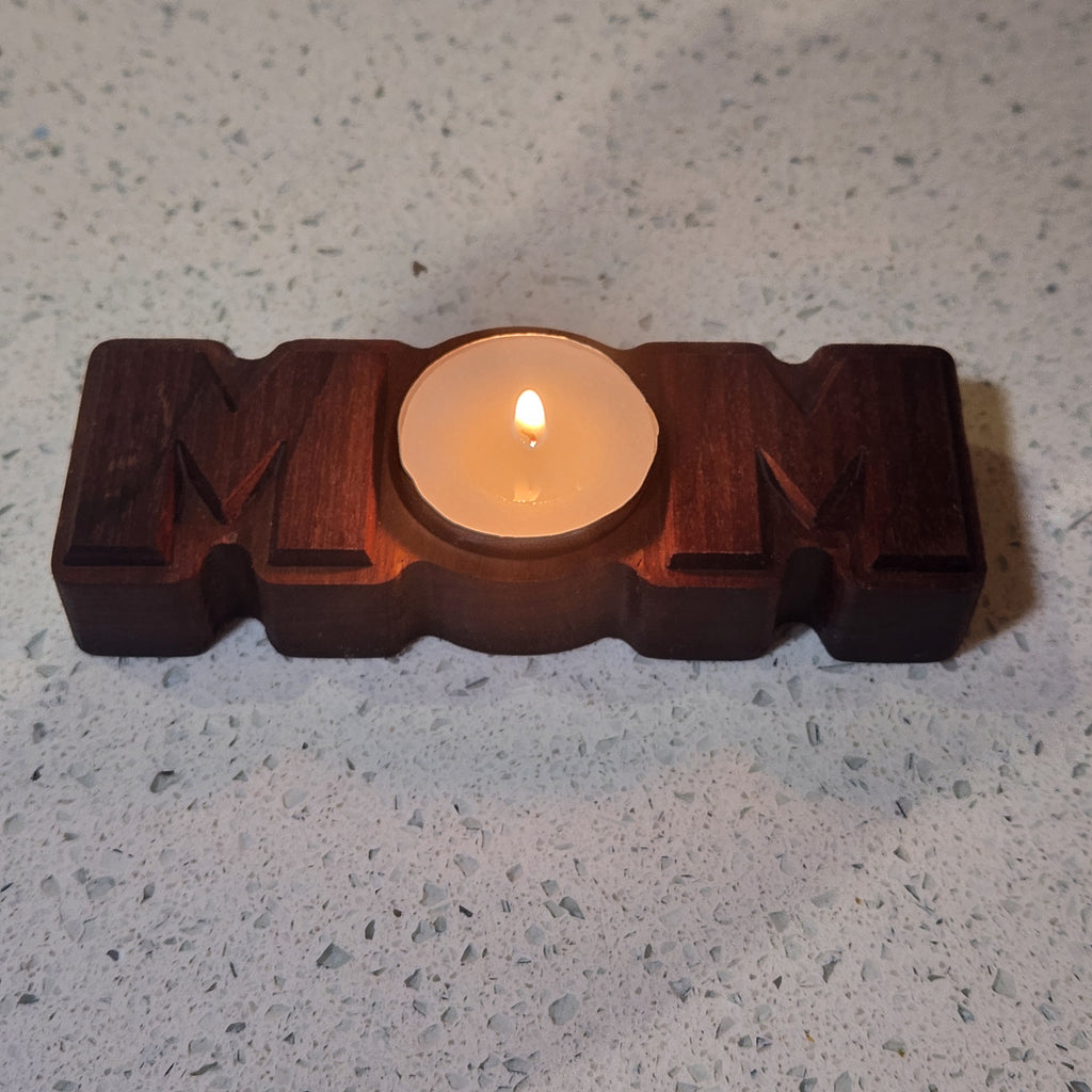 "Mom" Tealight Holder