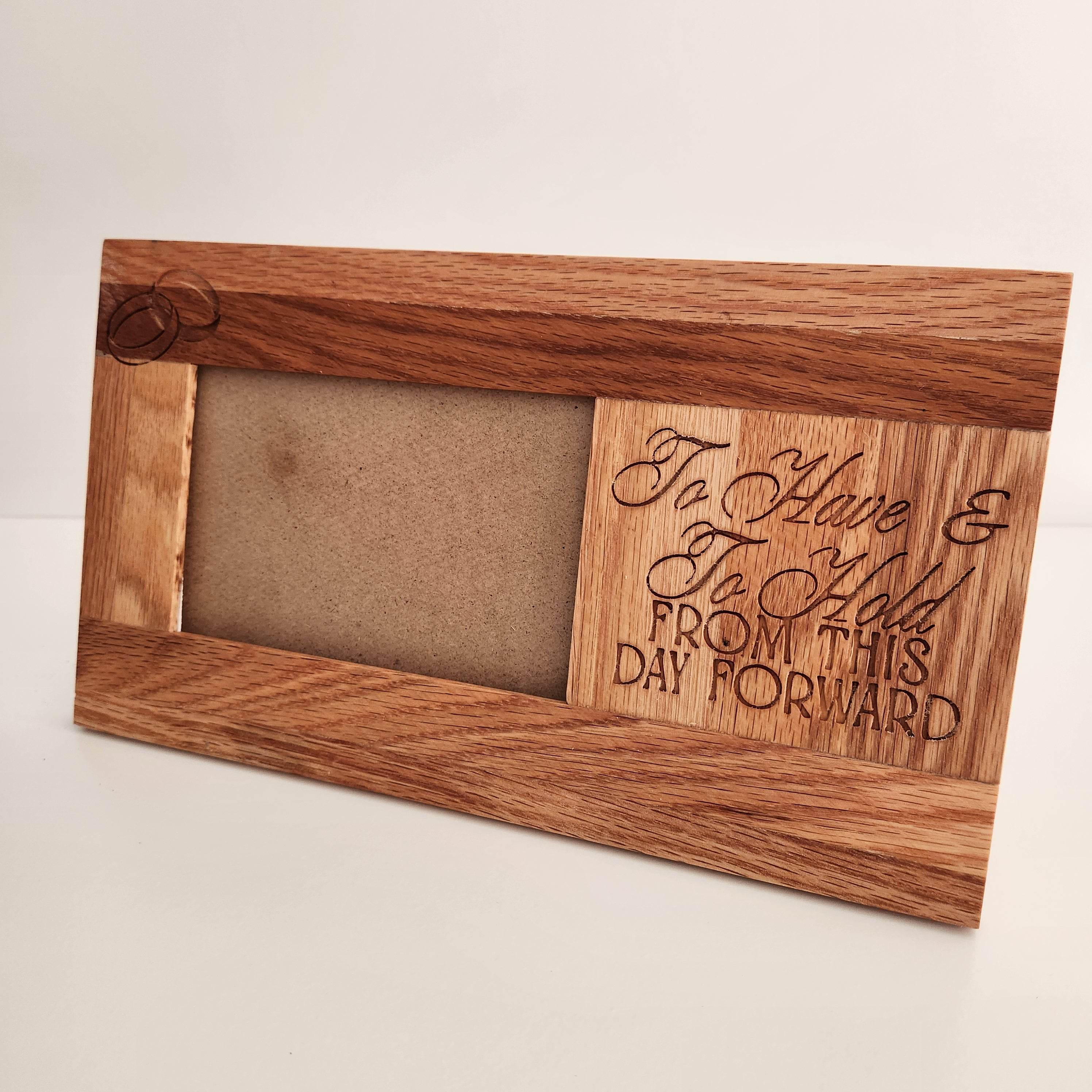 Wedding Oak Photo Frame