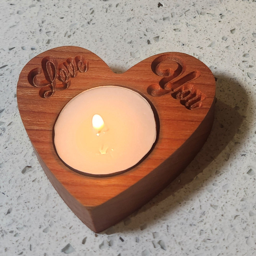 "Love You" Tealight Holder