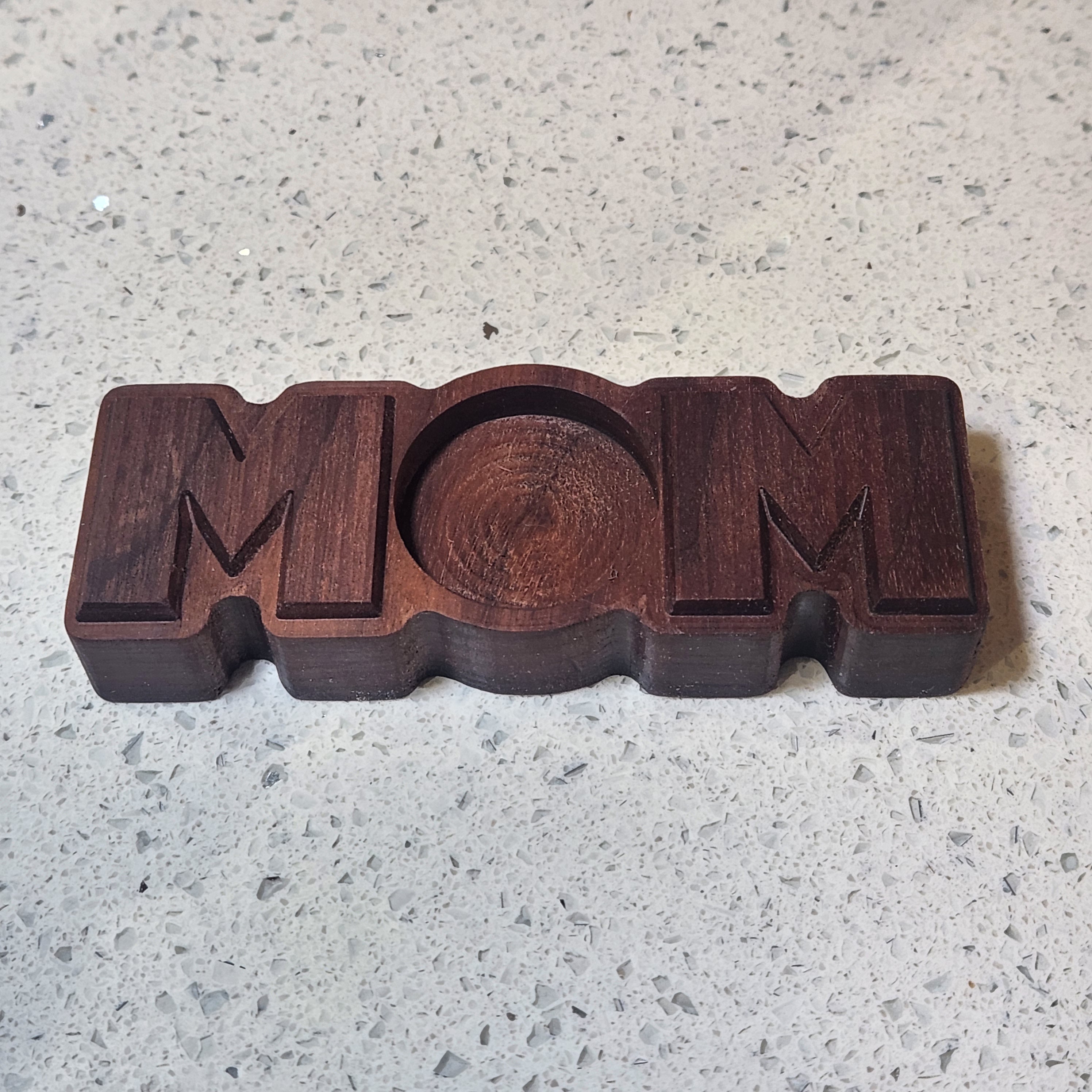 "Mom" Tealight Holder